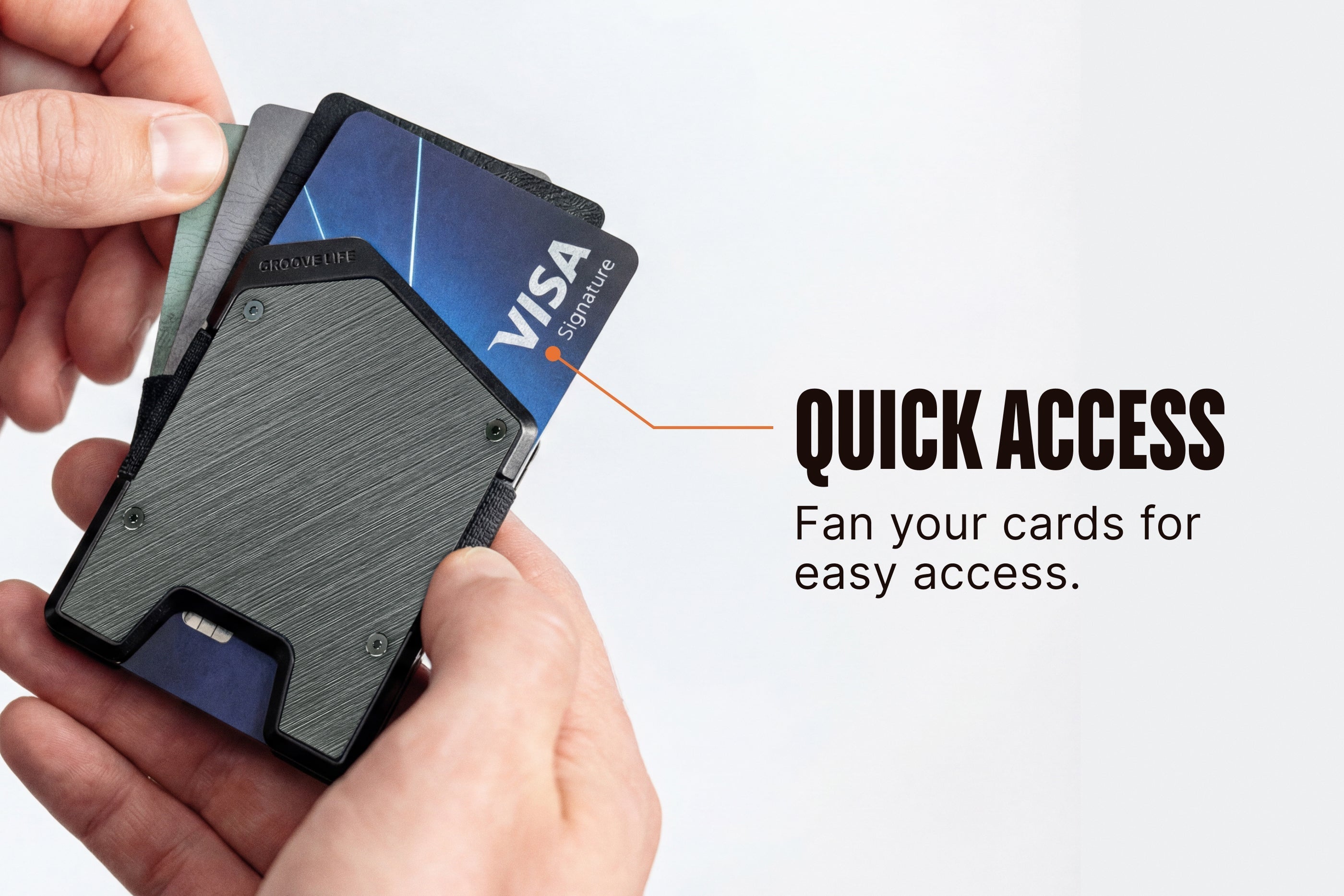 Groove Wallet® Stealth - Gunmetal