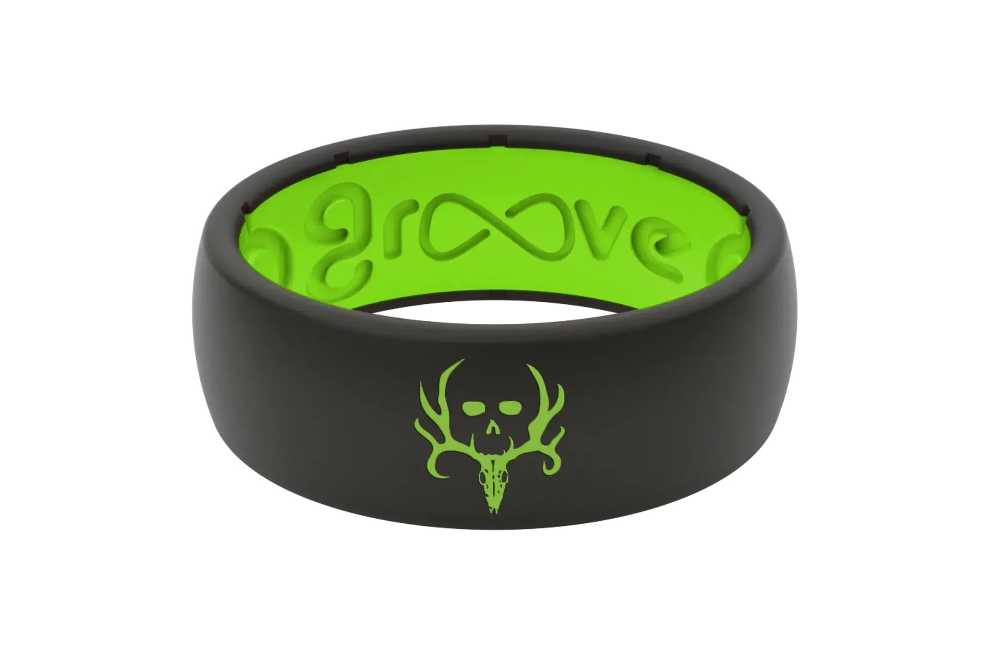 Bone Collector Black &amp; Green Ring