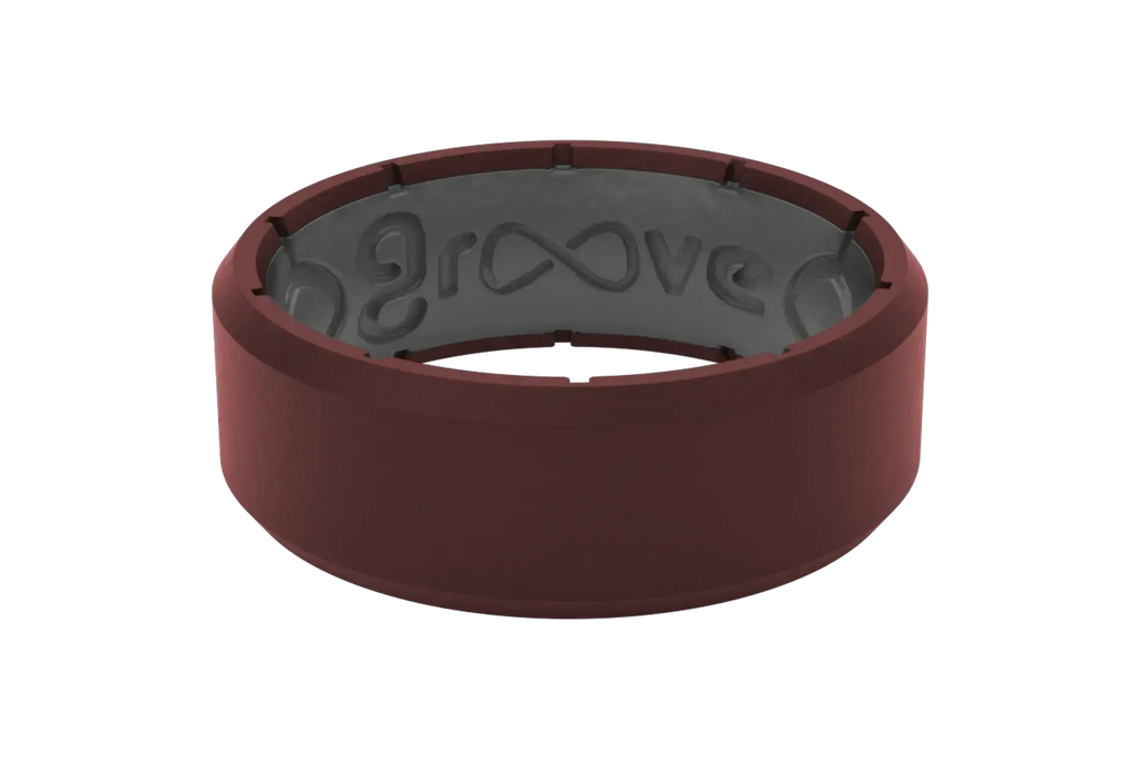 Edge Crimson &amp; Grey Ring
