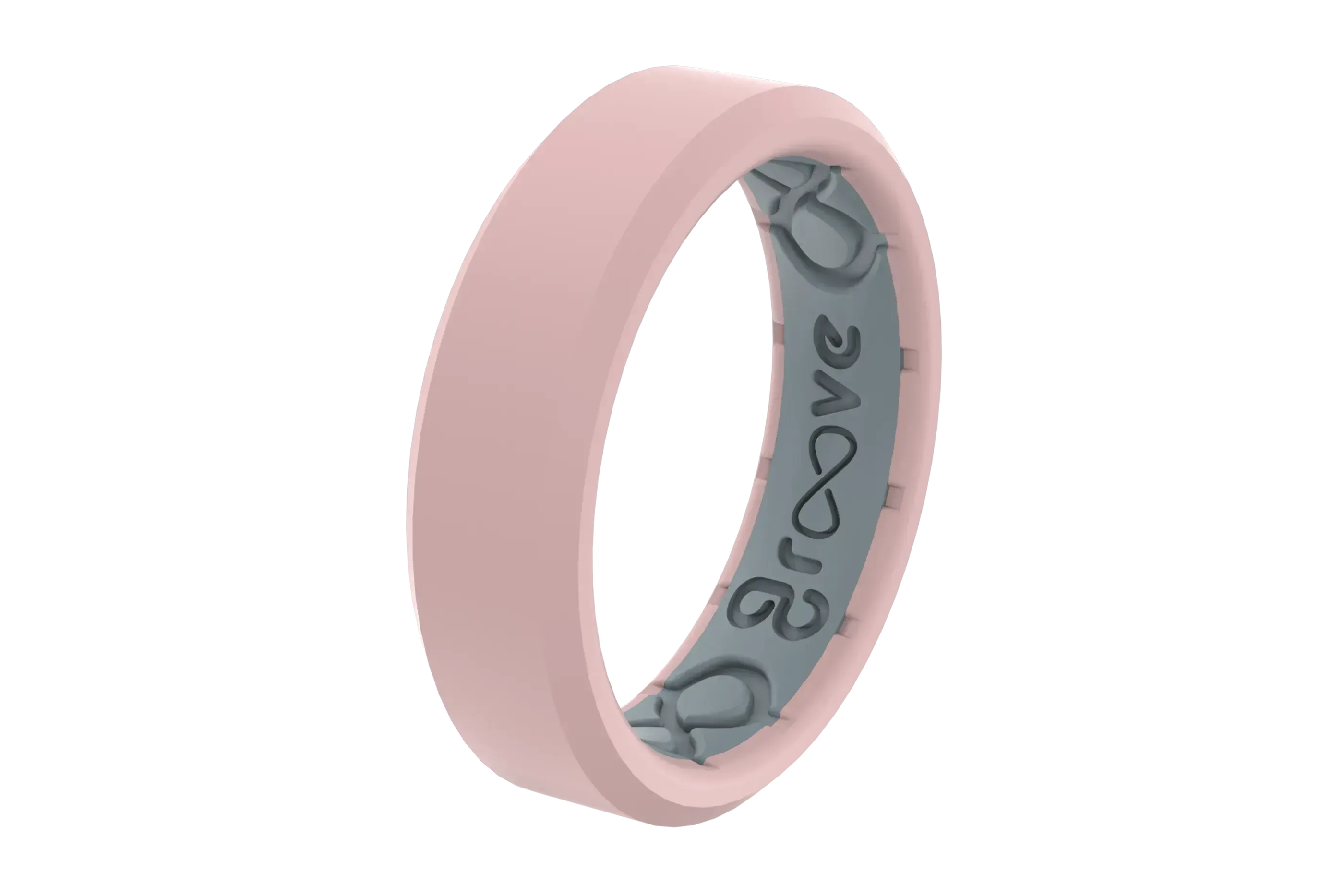 Edge Rose Quartz Thin Ring