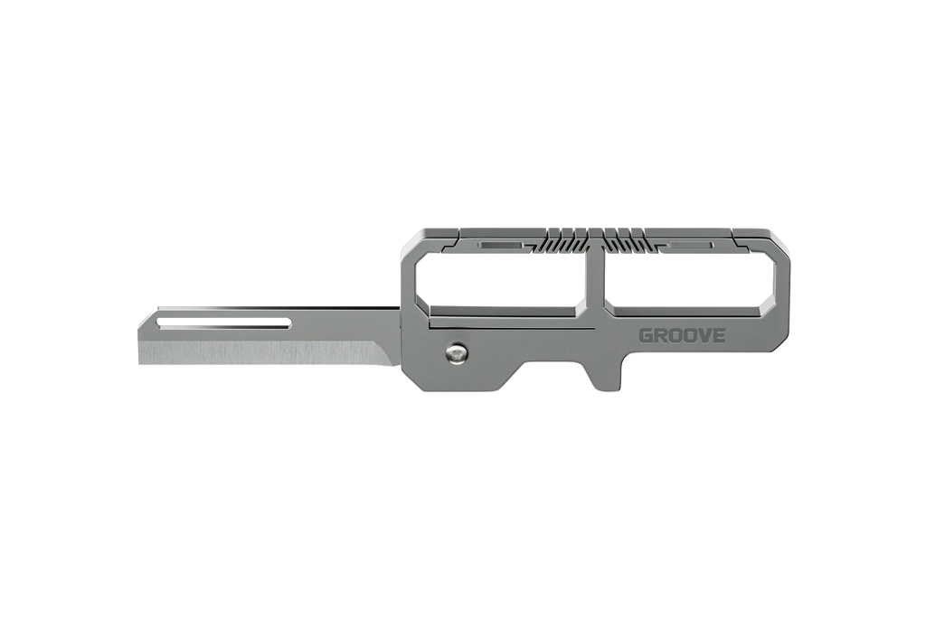 Groove® Carabiner Knife - Silver