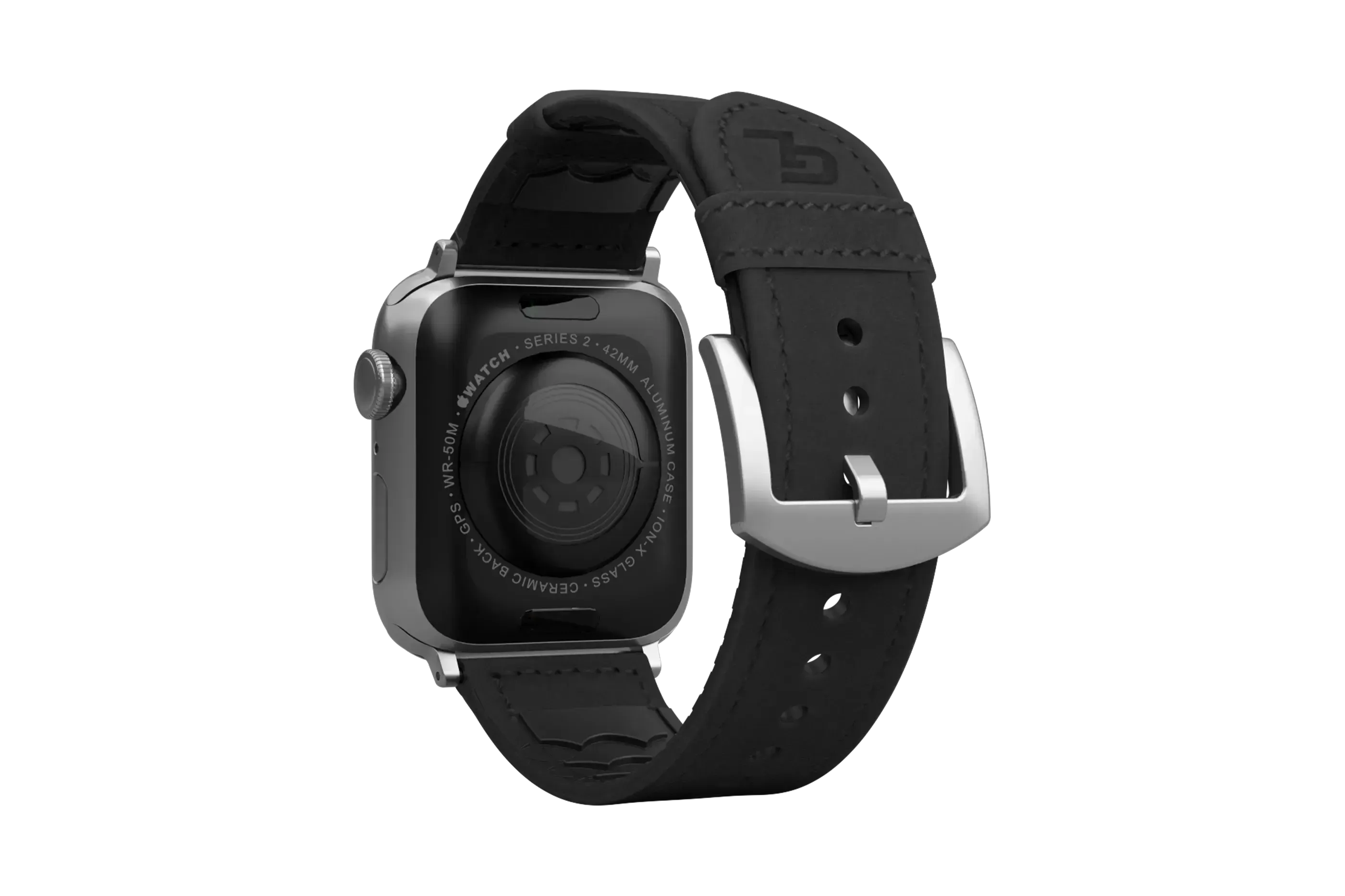 Vulcan Obsidian - Black Apple Leather Watch Band