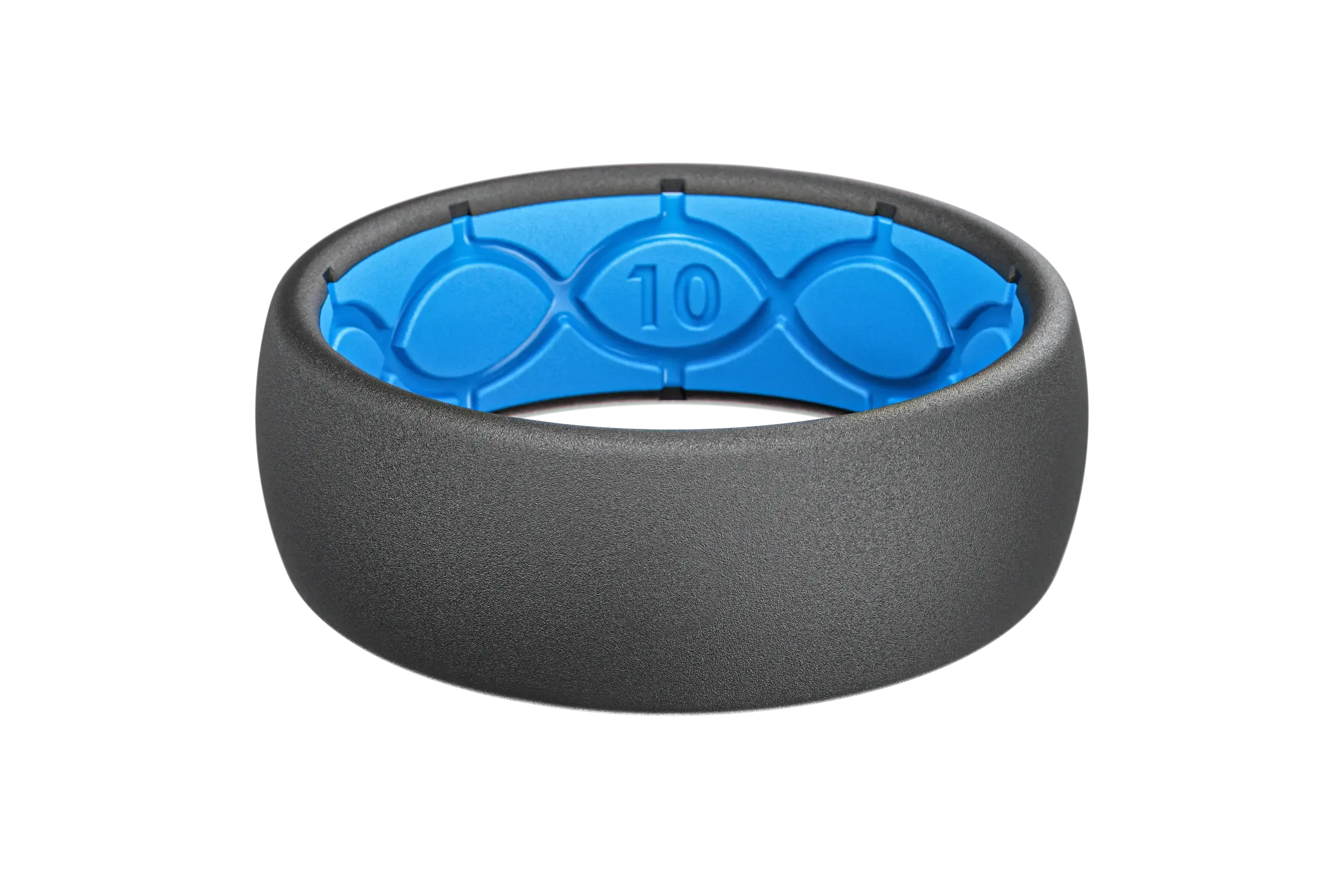 Solid Deep Stone Grey Ring