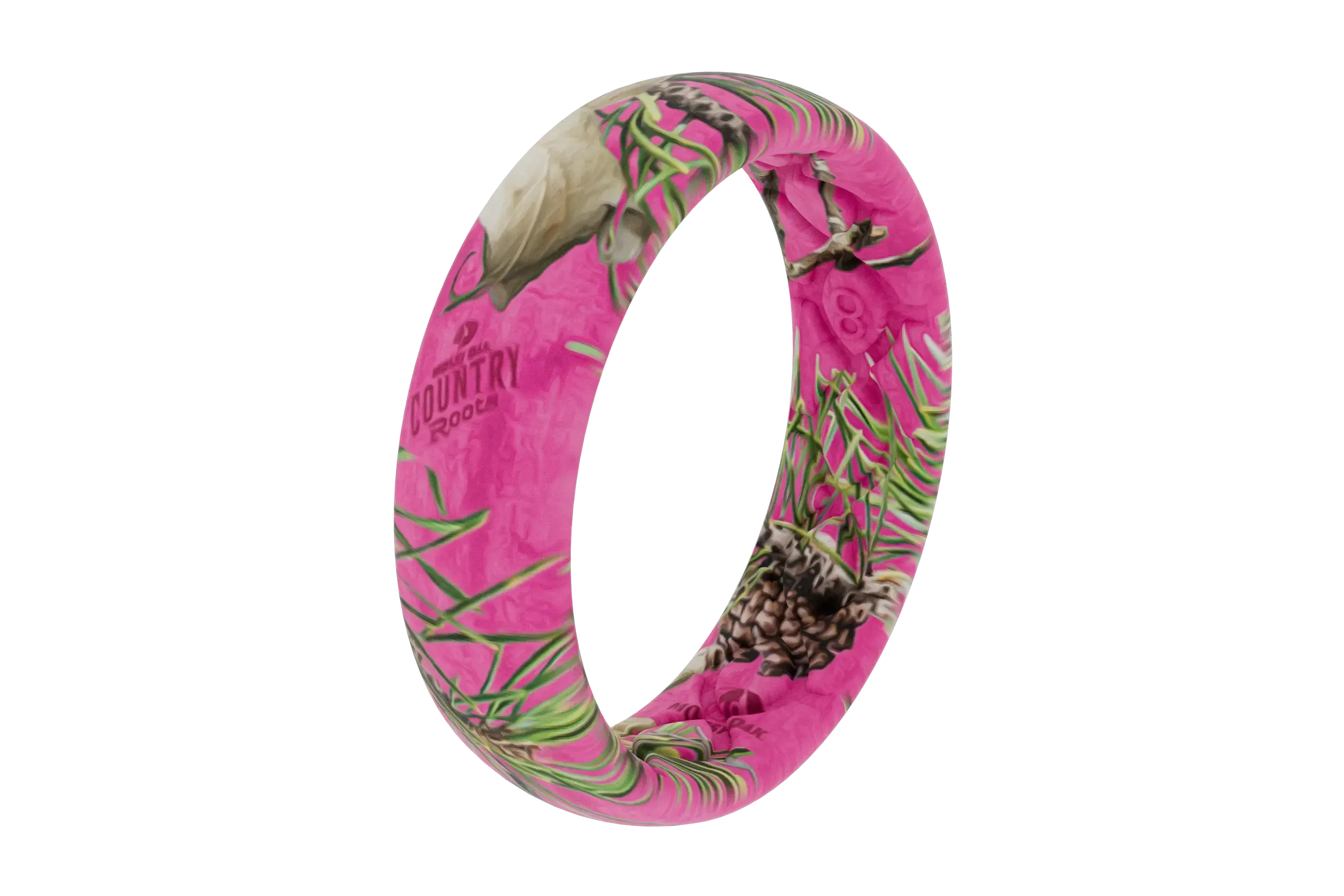 Mossy Oak Country Roots - Hot Pink Camo Thin Ring
