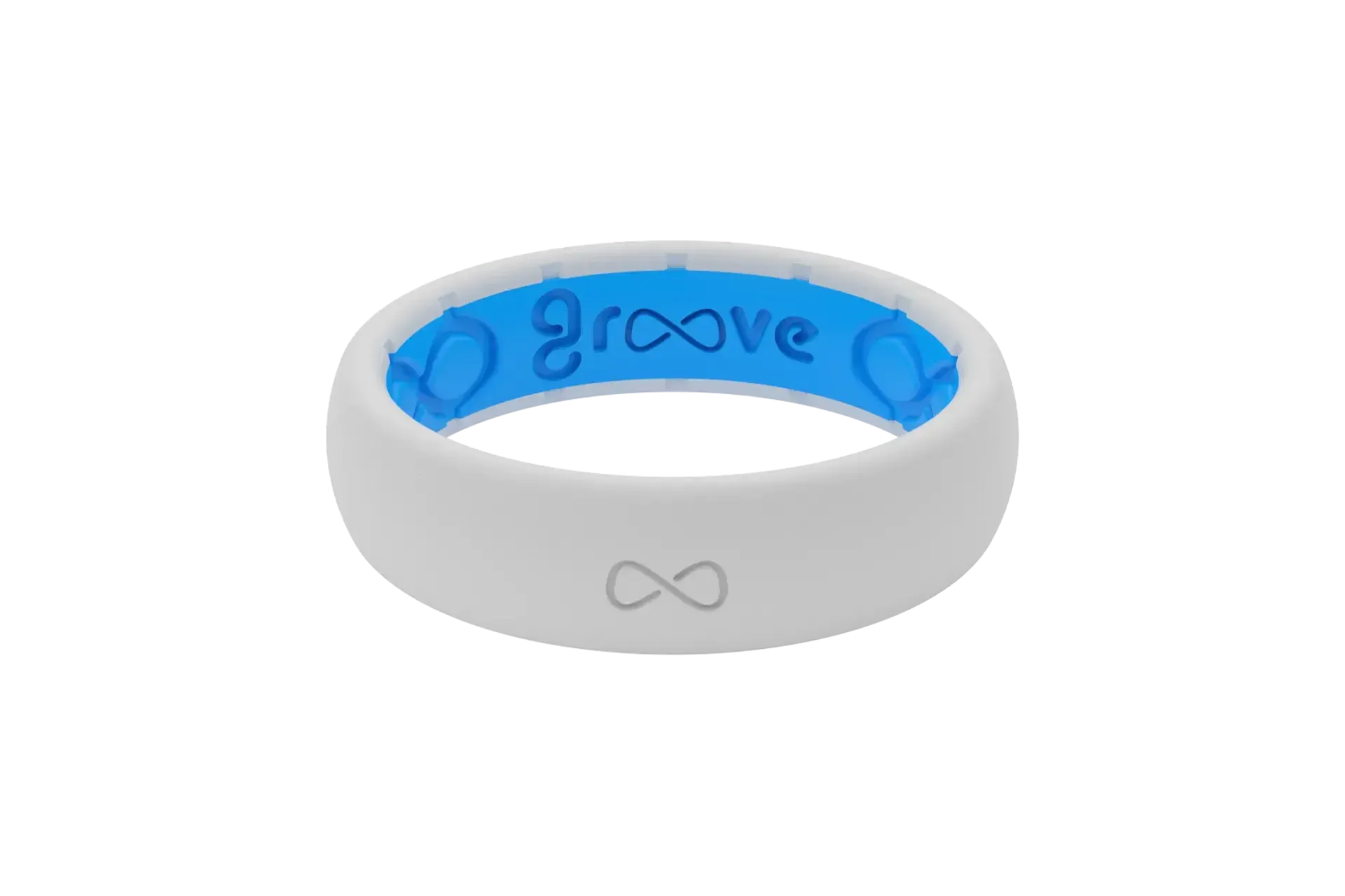 Solid Snow Thin Ring