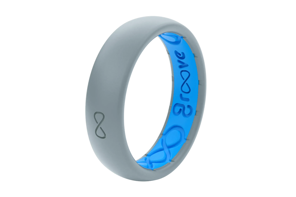 Solid Storm Grey Thin Ring