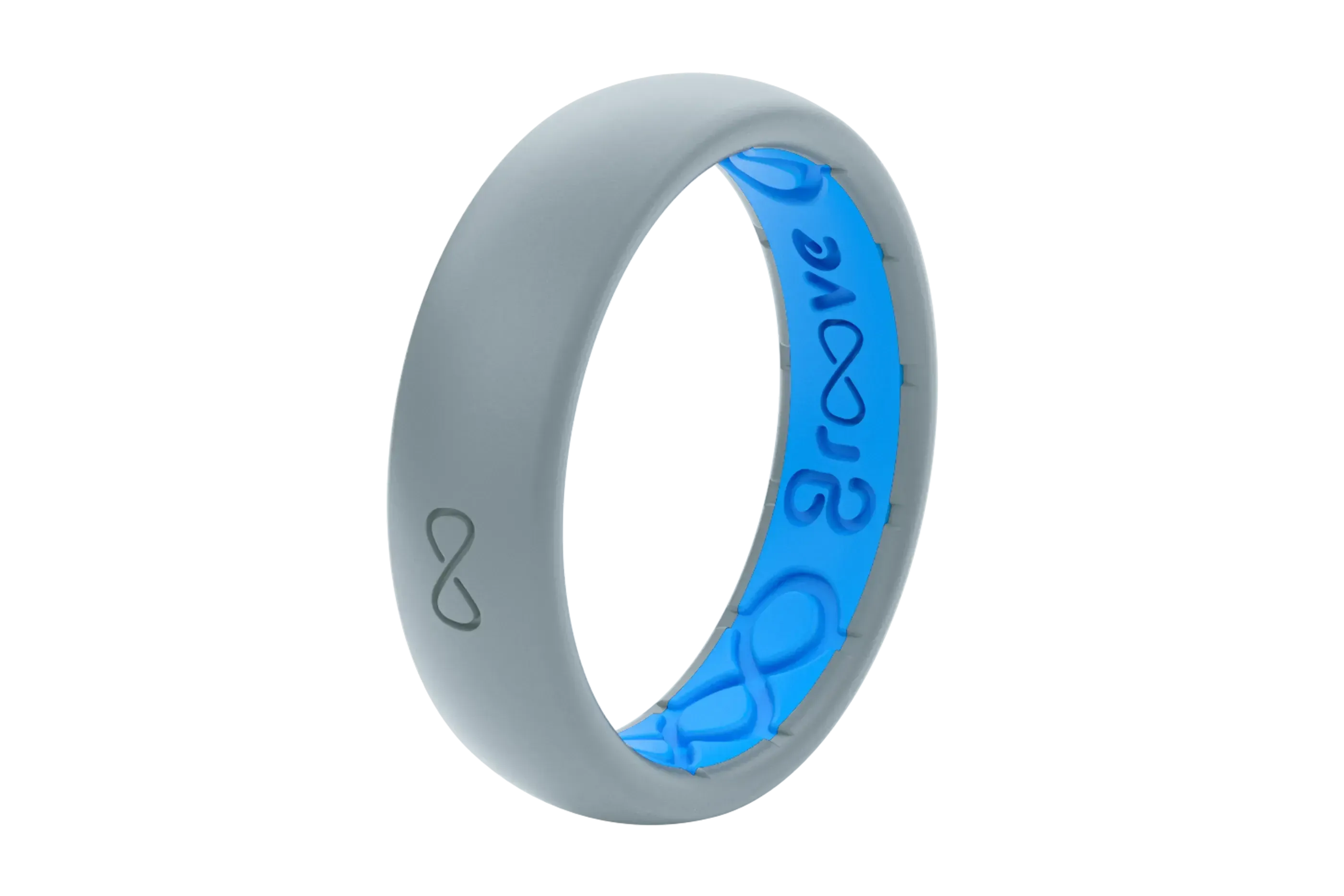 Solid Storm Grey Thin Ring