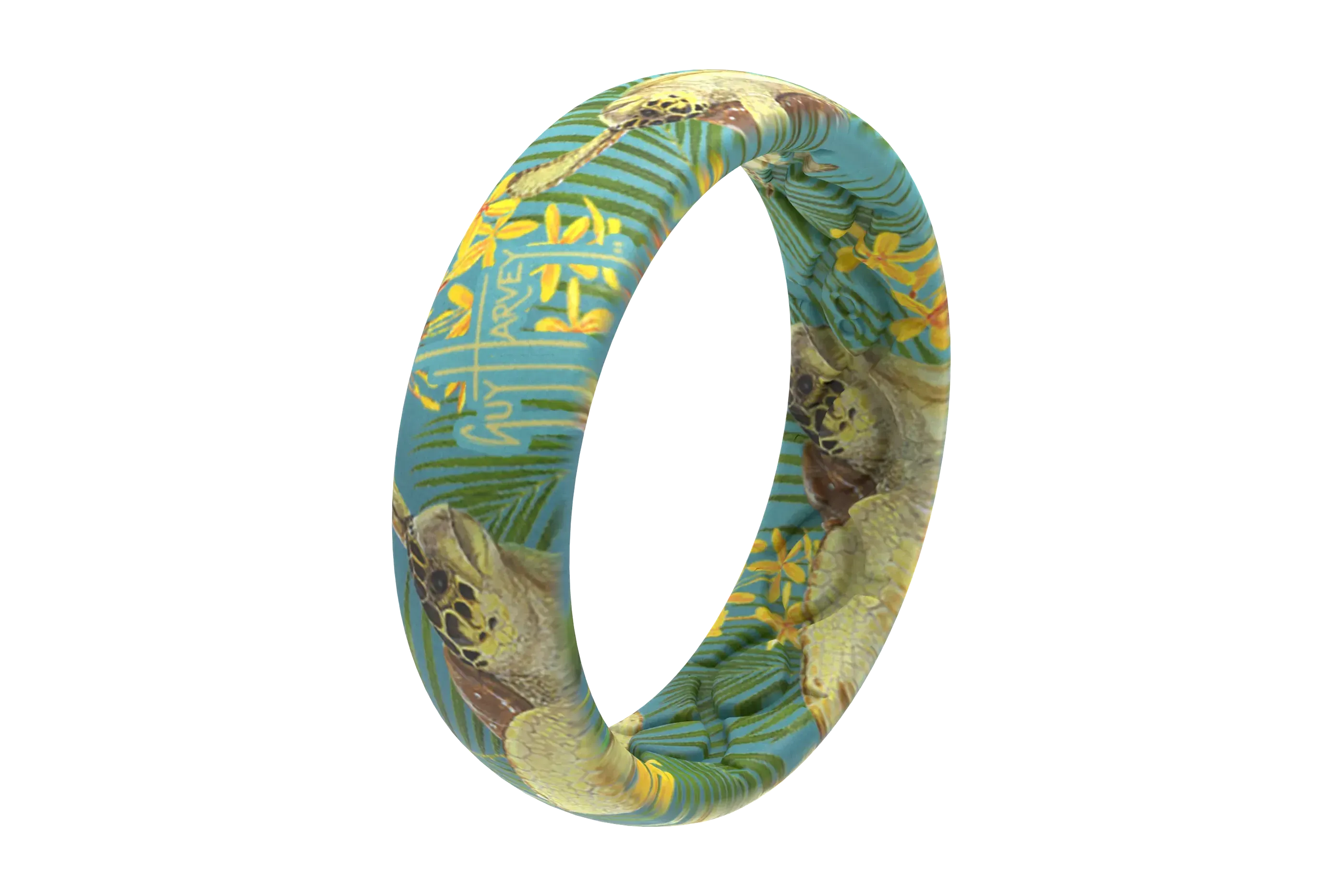 Guy Harvey Tropical Turtle Thin Ring