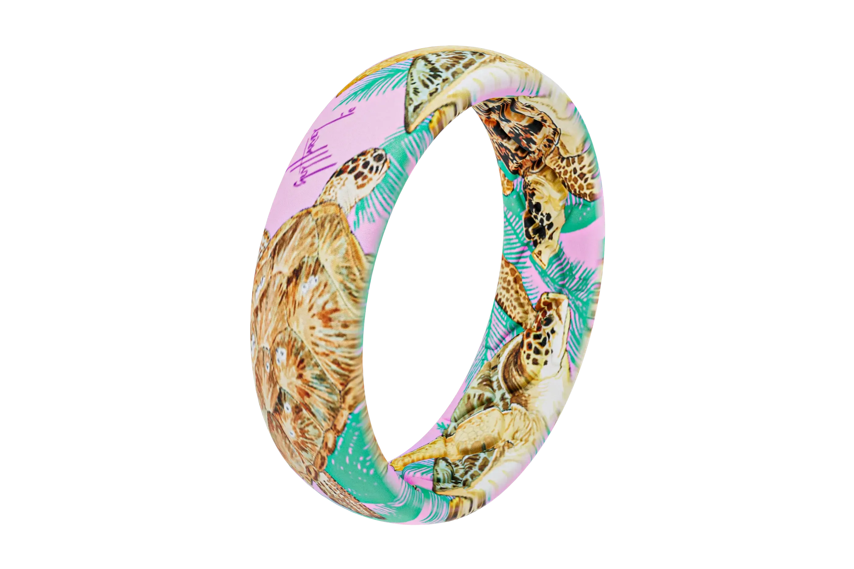 Guy Harvey Turtle Palms Thin Ring