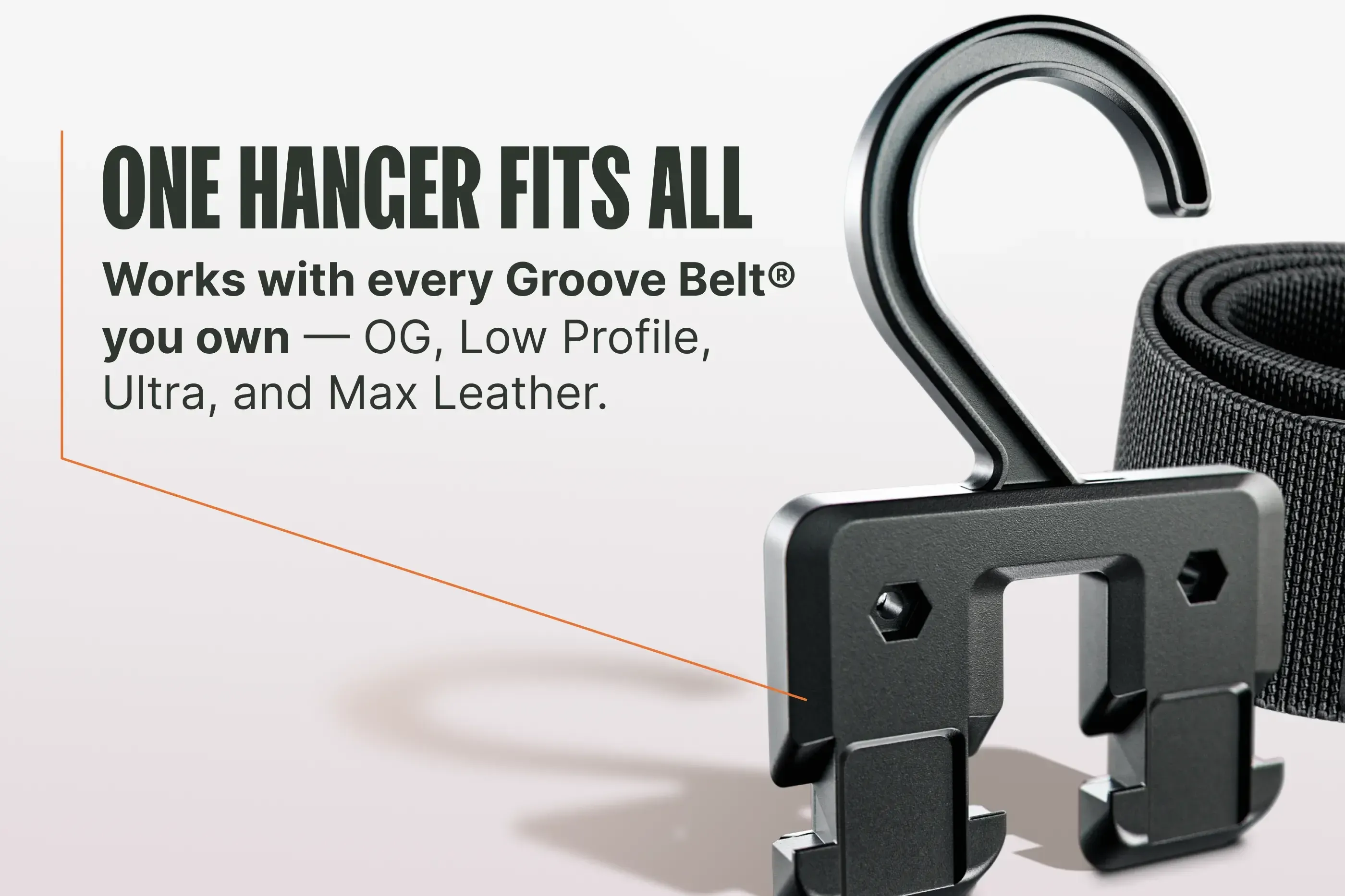 Groove Belt® Hanger - 2-Pack