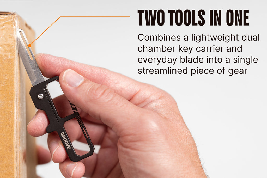Groove® Carabiner Knife - Black