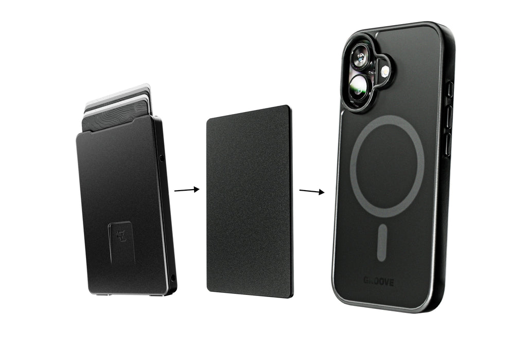 Groove Wallet® with MagSafe Plate - Midnight Black