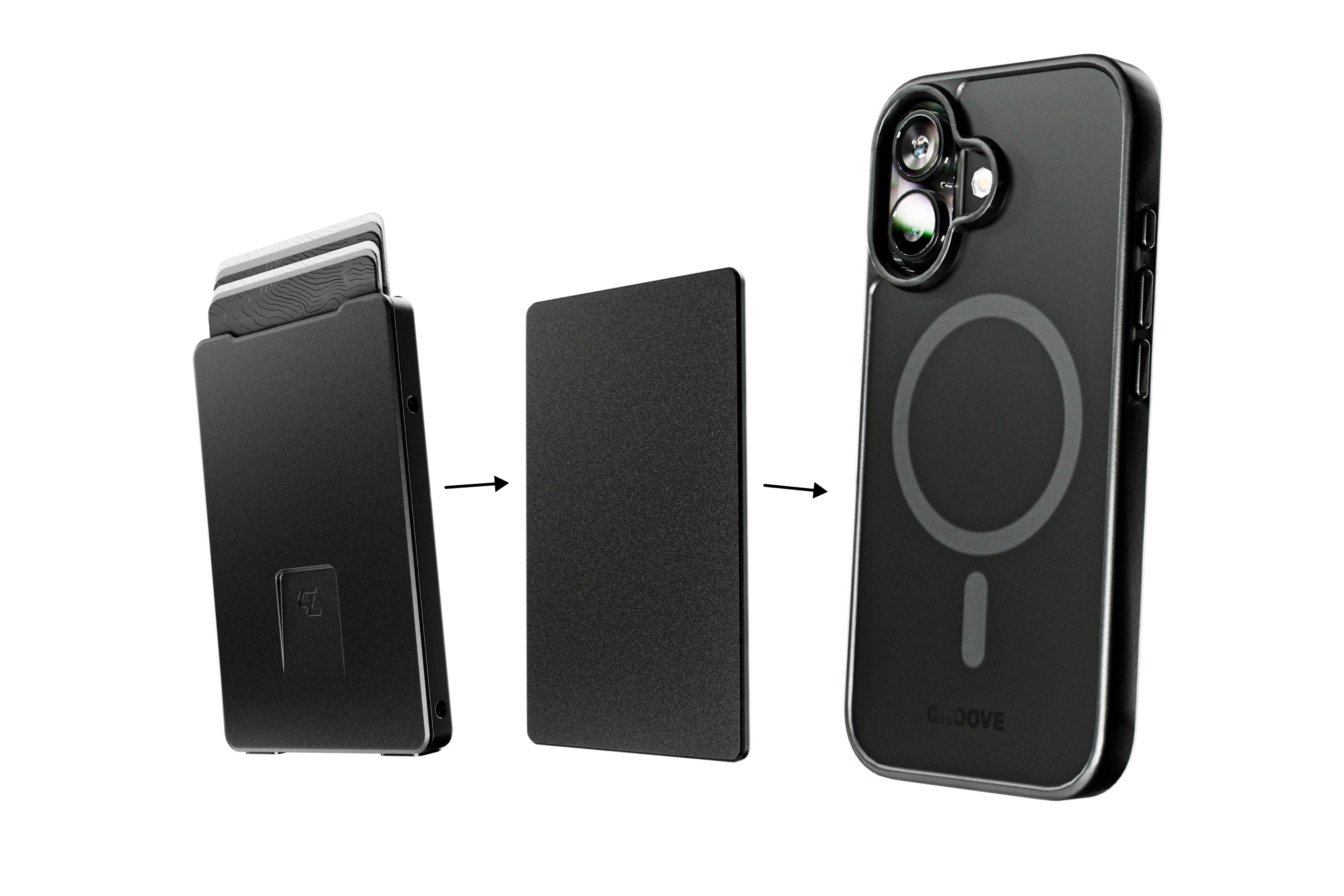 Groove Wallet® with MagSafe Plate - Midnight Black