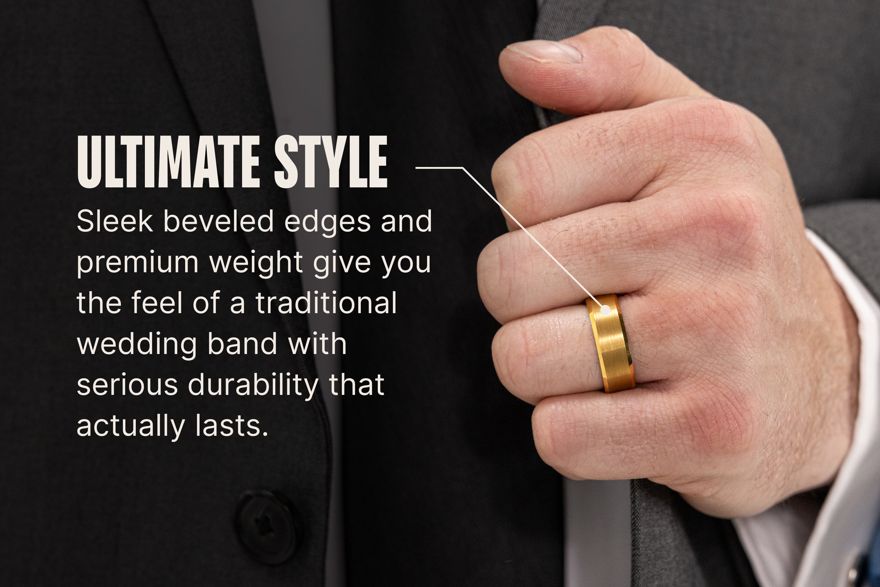 Groove Ring® Tungsten - Black