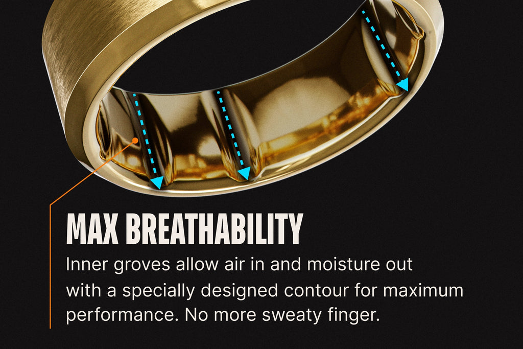 Groove Ring® Tungsten - Platinum