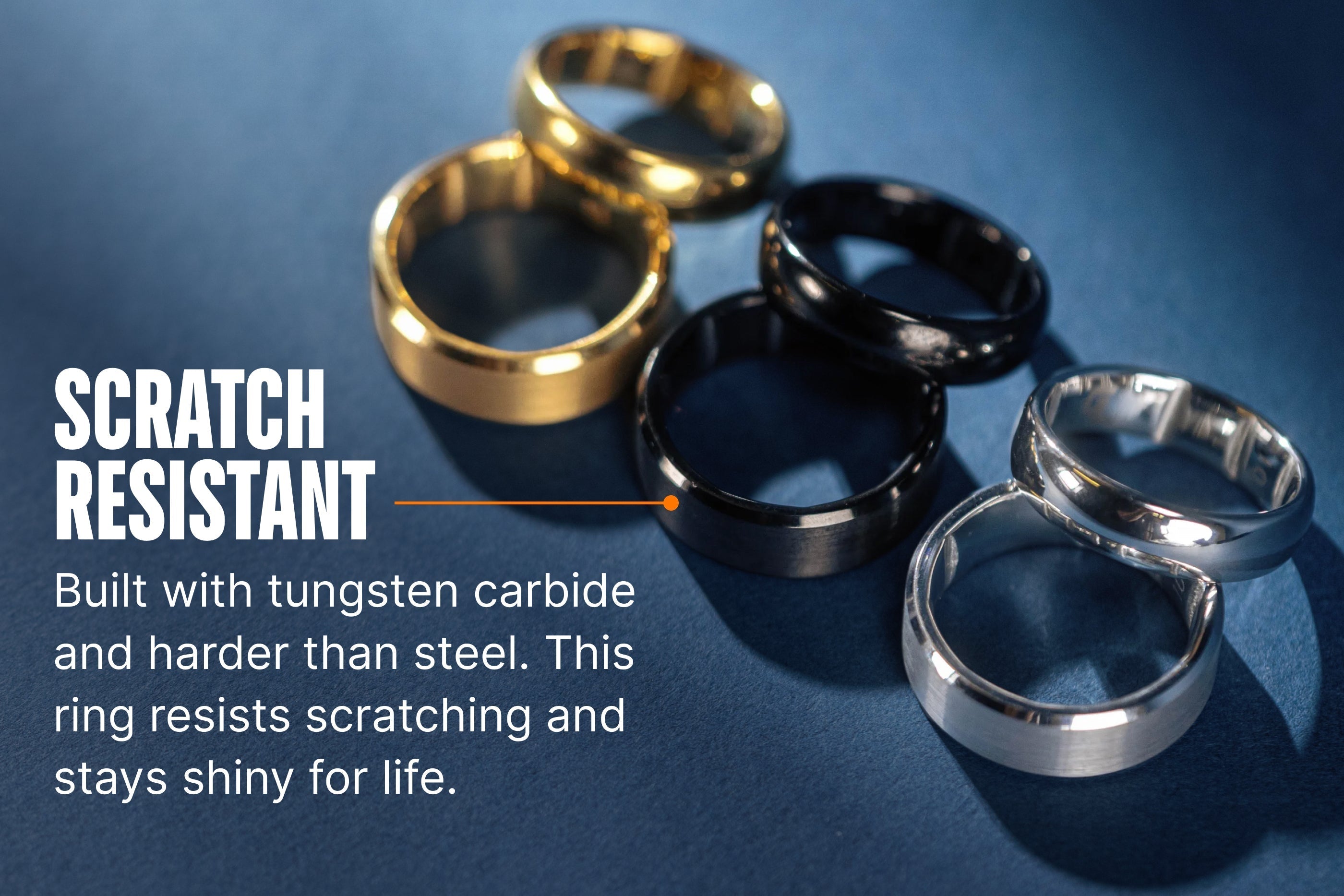 Groove Ring® Tungsten 6mm - Platinum