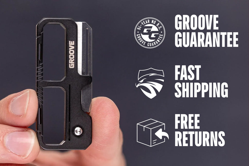 Groove® Carabiner Knife - Silver