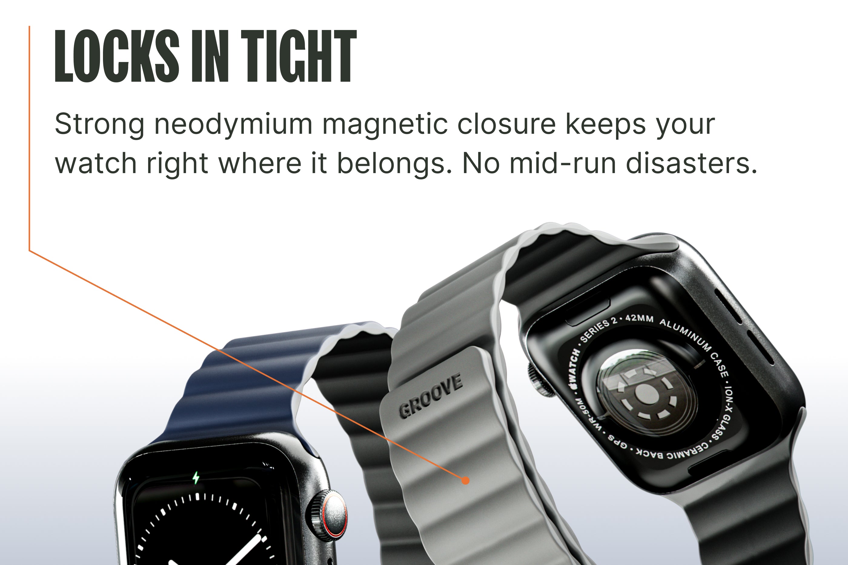 Apple Magnetic Watch Band - Blaze Orange