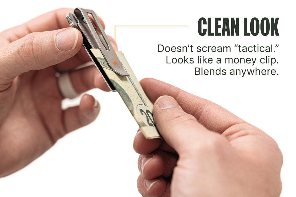 Groove® Money Clip Knife - Silver