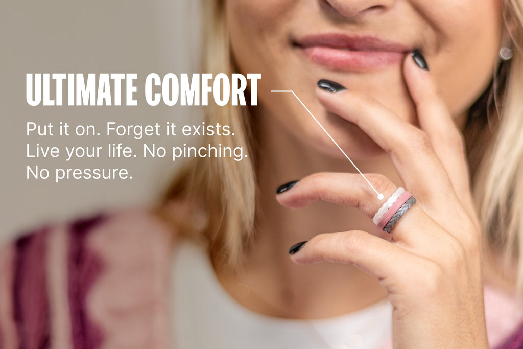 Winter Rose Thin Ring
