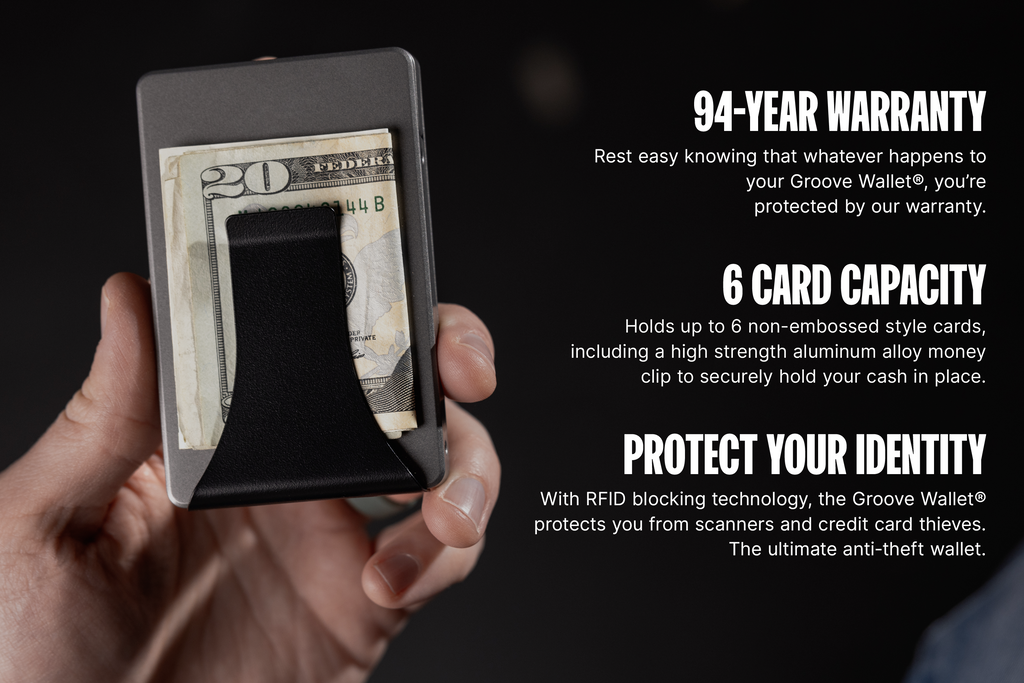 Groove Wallet® - Gun Metal